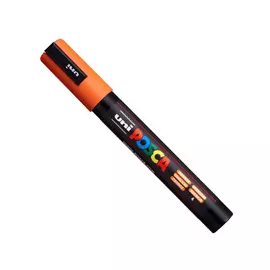 Маркер UNI "POSCA" PC-5M, 1,8-2,5 мм, наконечник пулевидный, цвет оранжевый