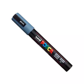Маркер UNI "POSCA" PC-5M, 1,8-2,5 мм, наконечник пулевидный, цвет сине-серый