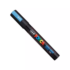 Маркер UNI "POSCA" PC-5M, 1,8-2,5 мм, наконечник пулевидный, цвет синий металлик