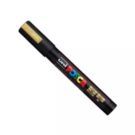 Маркер UNI "POSCA" PC-5M, 1,8-2,5 мм, наконечник пулевидный, цвет золотой