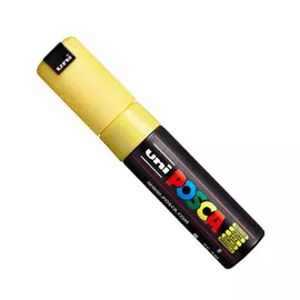 Маркер UNI "POSCA" PC-7M, 4,5-5,5 мм, наконечник пулевидный, цвет желтый