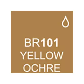 Маркер спиртовой BRUSH Touch Twin цв. BR101 охра желтая