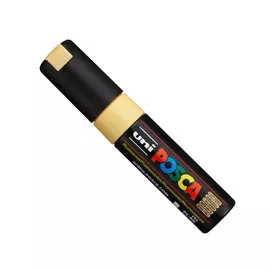 Маркер UNI "POSCA" PC-8K, до 8,0 мм, наконечник скошенный, цвет флуоресцентно-лососевый