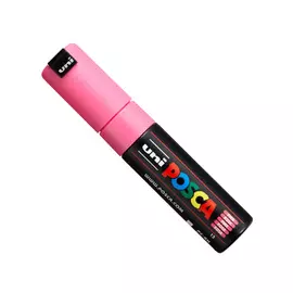 Маркер UNI "POSCA" PC-8K, до 8,0 мм, наконечник скошенный, цвет розовый