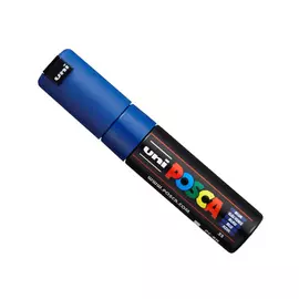 Маркер UNI "POSCA" PC-8K, до 8,0 мм, наконечник скошенный, цвет синий