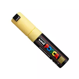 Маркер UNI "POSCA" PC-8K, до 8,0 мм, наконечник скошенный, цвет соломенно-желтый