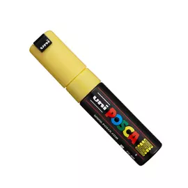 Маркер UNI "POSCA" PC-8K, до 8,0 мм, наконечник скошенный, цвет желтый