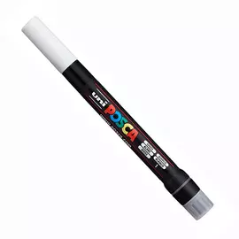 Маркер UNI "POSCA" PCF-350, кисть, цвет белый