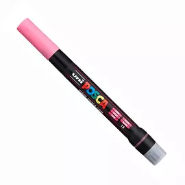 Маркер UNI "POSCA" PCF-350, кисть, цвет розовый