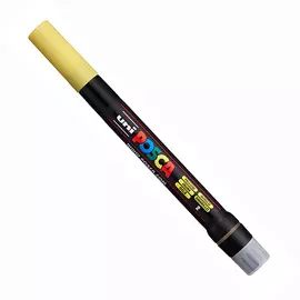 Маркер UNI "POSCA" PCF-350, кисть, цвет желтый