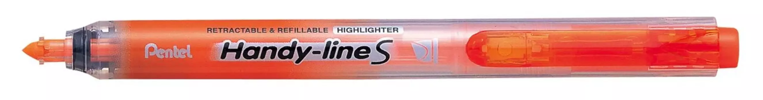 Маркер-выделитель текста автоматический Pentel "Handy-Lines" 1 - 4,5 мм, пулевидный,оранжевый