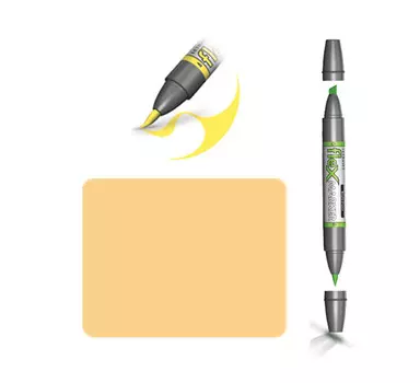 Маркер спиртовой FLEXMARKER цв. O949 жетлый пастельный