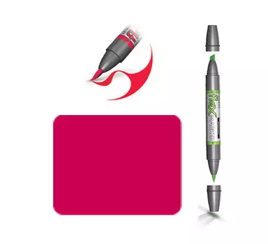 Маркер спиртовой FLEXMARKER цв. R375 арамантово-красный