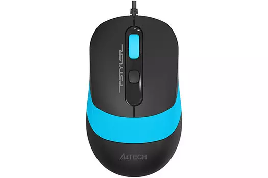 Компьютерная мышь A4Tech Fstyler FM10S черный/голубой