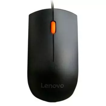 Компьютерная мышь Lenovo 300 черный/оранжевый (GX30M39704)