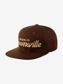 Бейсболка с прямым козырьком HOOD 100-MWL001-NY026-ST Brownsville II, NY (коричневый), Коричневый