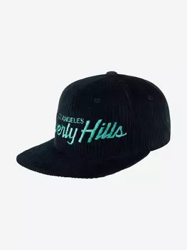 Бейсболка с прямым козырьком HOOD 103-SWC001-CA003-NY Beverly Hills Cord (синий), Синий