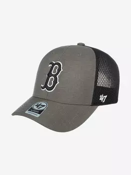 Бейсболка с сеточкой 47 BRAND B-GRIMM02HYP Boston Red Sox MLB (серый), Серый