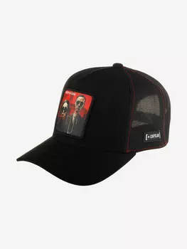 Бейсболка с сеточкой CAPSLAB CL/ART/1/PCT/GOTH Premium Goth in USA (черный), Черный