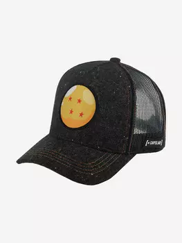 Бейсболка с сеточкой CAPSLAB CL/DBZ3/1/CRI1 Dragon Ball Four Star Ball (черный), Черный