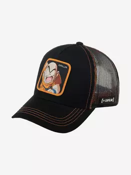 Бейсболка с сеточкой CAPSLAB CL/DBZ3/1/KRI3 Dragon Ball Krillin (черный), Черный