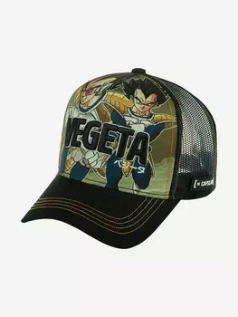 Бейсболка с сеточкой CAPSLAB CL/DBZ4/1/VEG Dragon Ball Vegeta (черный), Черный