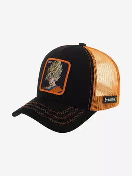 Бейсболка с сеточкой CAPSLAB CL/DBZ/1/GO3 Dragon Ball Goku Saiyan (черный), Черный