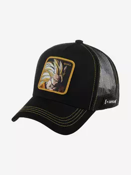 Бейсболка с сеточкой CAPSLAB CL/DBZ/1/SAN3 Dragon Ball San Goku Saiyan (черный), Черный