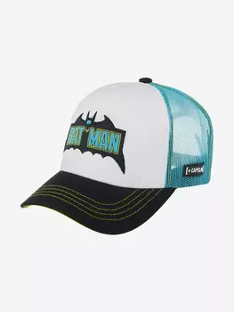 Бейсболка с сеточкой CAPSLAB CL/DC5/1/CAS/LOG2 DC Comics Batman (белый), Белый