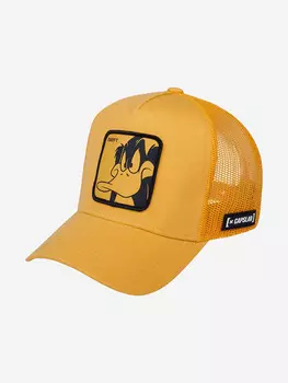Бейсболка с сеточкой CAPSLAB CL/LOO4/1/DUF1 Looney Tunes Daffy Duck (желтый), Желтый