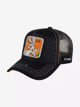 Бейсболка с сеточкой CAPSLAB CL/LOO5/1/BUN2 Looney Tunes Bugs Bunny (черный), Черный