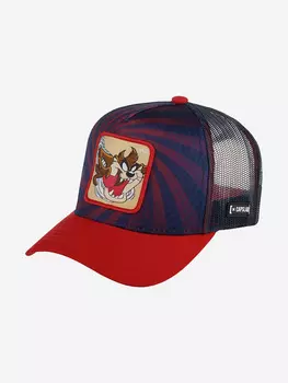 Бейсболка с сеточкой CAPSLAB CL/LOO5/1/TAZ2 Looney Tunes Taz (красный), Красный