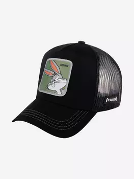 Бейсболка с сеточкой CAPSLAB CL/LOO/1/BUN1 Looney Tunes Bugs Bunny (черный), Черный