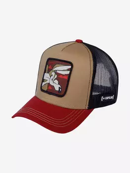 Бейсболка с сеточкой CAPSLAB CL/LOO/1/COY2 Looney Tunes Wile E. Coyote (коричневый), Коричневый