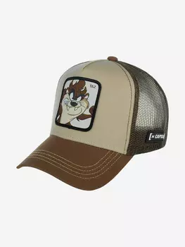 Бейсболка с сеточкой CAPSLAB CL/LOO/1/TAZ2 Looney Tunes Taz (коричневый), Коричневый