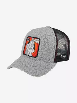 Бейсболка с сеточкой CAPSLAB CL/LOO/FUR1/BUG2 Looney Tunes Bugs Bunny (серый), Серый