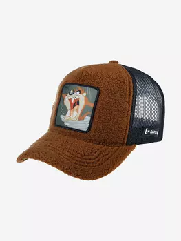 Бейсболка с сеточкой CAPSLAB CL/LOO/FUR1/TAZ2 Looney Tunes Taz (коричневый), Коричневый