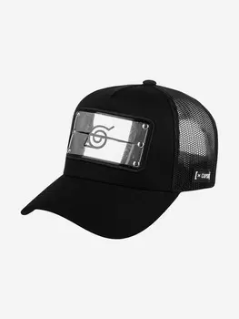 Бейсболка с сеточкой CAPSLAB CL/NS/1/BAN Naruto Symbol Ninja Village (черный), Черный