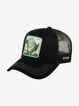 Бейсболка с сеточкой CAPSLAB CL/OP1/1/ZOR2 One Piece Roronoa Zoro (черный), Черный