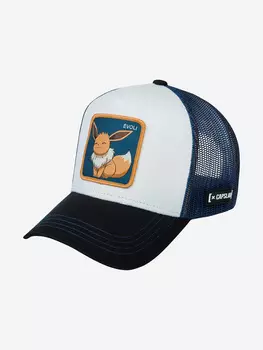 Бейсболка с сеточкой CAPSLAB CL/PKM2/1/EVO3 Pokemon Eevee (белый), Белый