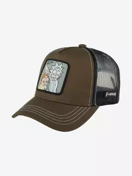 Бейсболка с сеточкой CAPSLAB CL/REM/1/LOO2 Rick and Morty Together (зеленый), Зеленый
