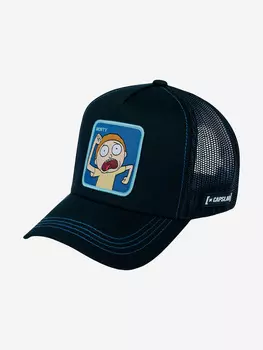 Бейсболка с сеточкой CAPSLAB CL/REM/1/MOR1 Rick and Morty Run Morty (черный), Черный