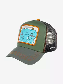 Бейсболка с сеточкой CAPSLAB CL/REM/1/MRM1 Rick and Morty Mr.Meeseeks (оливковый), Мультицвет