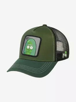 Бейсболка с сеточкой CAPSLAB CL/REM/1/PIC2 Rick and Morty Pickle Rick (оливковый), Мультицвет