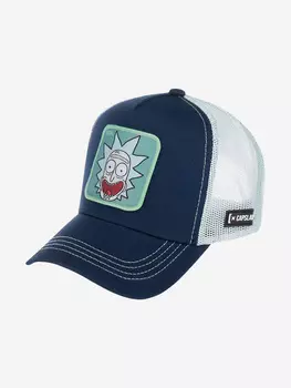 Бейсболка с сеточкой CAPSLAB CL/REM/1/SAN2 Rick and Morty Rick (синий), Синий