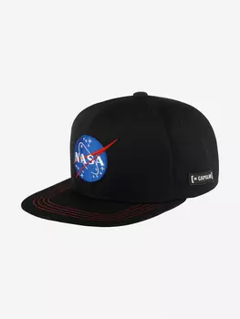 Бейсболка с прямым козырьком CAPSLAB CL/NASA/1/US2 NASA (черный), Черный