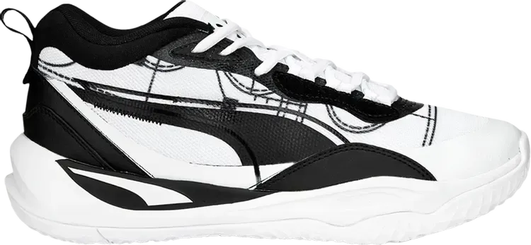 Кроссовки Puma Playmaker Pro Courtside - White Black, белый