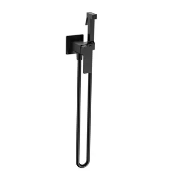 Гигиенический душ AQUAme Savona AQM6817MB со смесителем, черный матовый