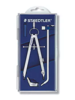 Циркуль Staedtler "Mars Comfort" со вставной ножкой и удлинительной штангой