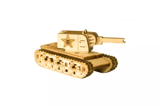 Деревянный конструктор UNIWOOD "Unit Танк КВ-2"